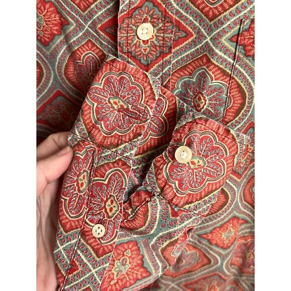 Vintage Y2K Lucky Brand Dungarees Printed Button Down Men's Size Small - Picture 5 of 9